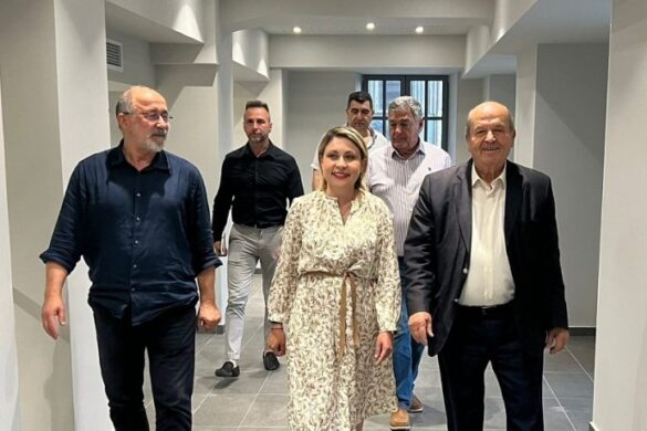 Επίσκεψη της Χριστίνας Αλεξοπούλου στις νέες εγκαταστάσεις του ΚΤΕΛ Αχαΐας