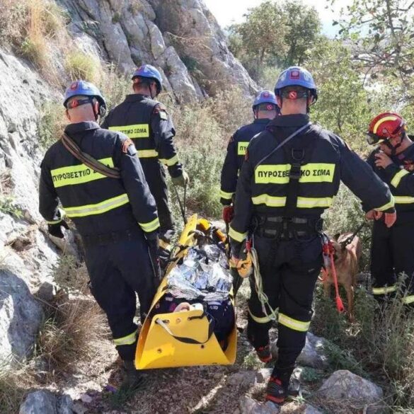 Δυτική Αχαΐα: Άσκηση της 6ης ΕΜΑΚ για επιχείρηση διάσωσης τραυματισμένου αναρριχητή