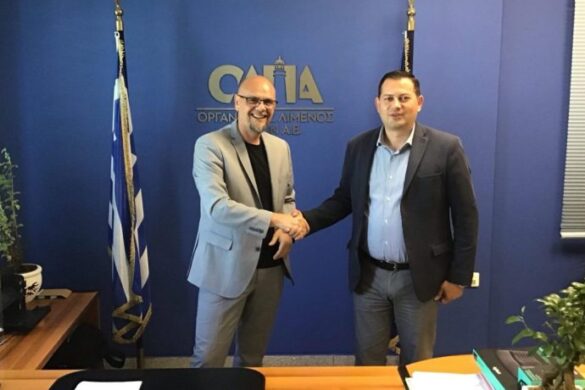 Συνάντηση του Αντιπεριφερειάρχη Θ. Βασιλόπουλου με τον Διευθύνοντα Σύμβουλο του ΟΛΠΑ Π. Αναστασόπουλο