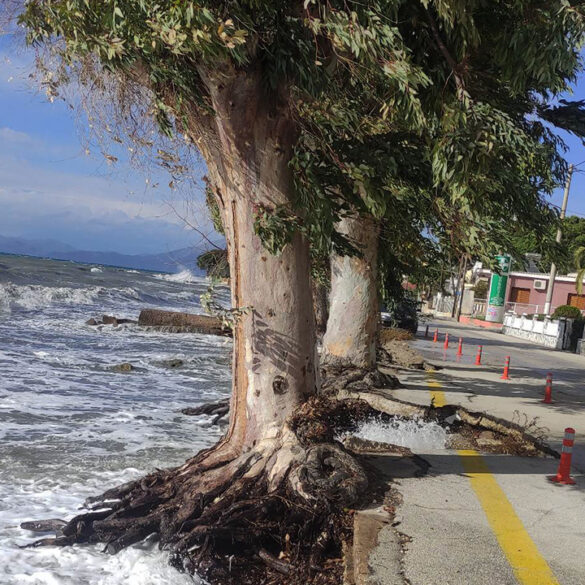 Επικίνδυνος ο παραλιακός δρόμος στα Βραχναίικα