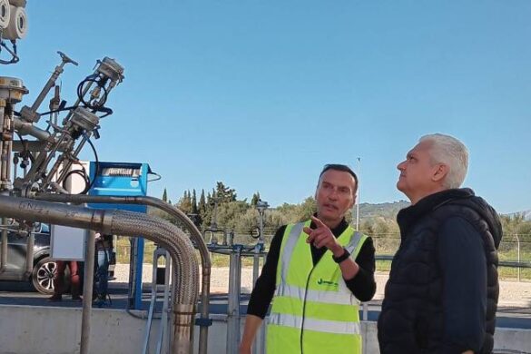 Ο Αντιπεριφερειάρχης Φ. Ζαΐμης στην εγκατάσταση των δεξαμενών υγροποιημένου φυσικού αερίου στην ΒΙΠΕ
