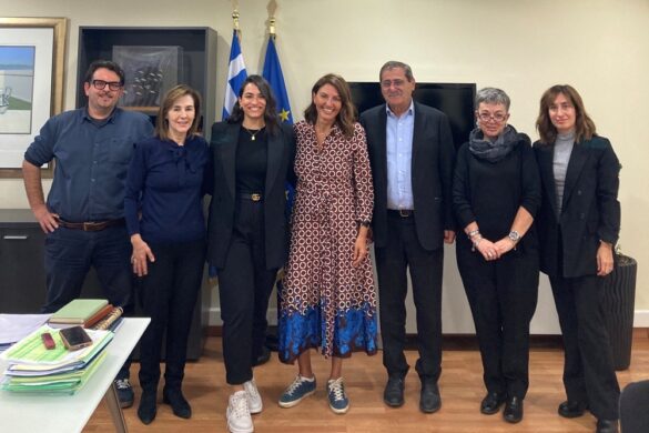 Συνάντηση δημάρχου Πατρέων Κώστα πελετιδή με την γενική γραμματεία δημόσιας περιουσίας Μαρία Κόλλια