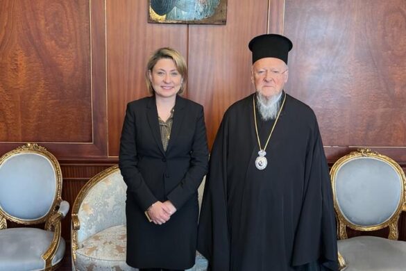 Η Χριστίνα Αλεξοπούλου στα 50 χρόνια αρχιεροσύνης του Οικουμενικού Πατριάρχη κκ. Βαρθολομαίου