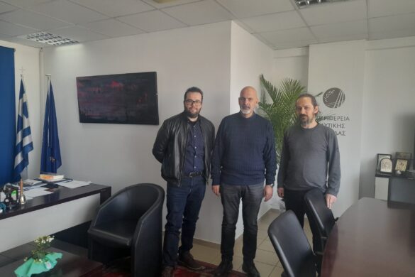Συνάντηση του αν. Περιφερειάρχη, Χαράλαμπου Μπονάνου, με στελέχη του Διεθνούς Φεστιβάλ Κινηματογράφου Ολυμπίας για παιδιά και νέους.