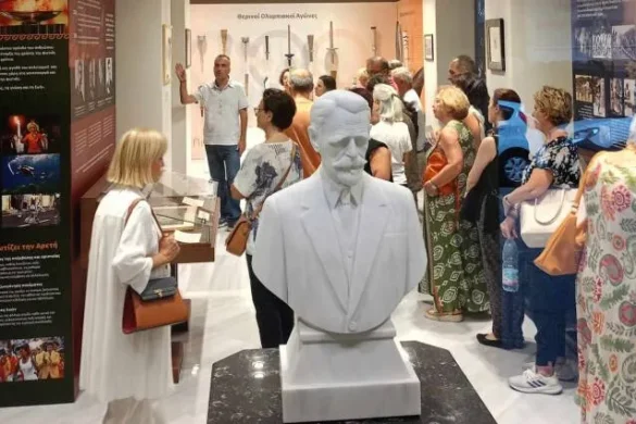 Έκθεση Ολυμπιακής Λαμπαδηδρομίας του σπιράλ: Πλήθος επισκεπτών στην «Οικία Παλαμά»