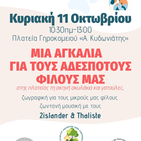 Πάτρα: Εκδήλωση για τα αδέσποτα την Κυριακή στο Γηροκομειό