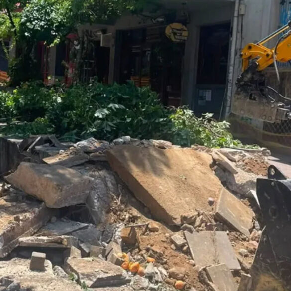 Πάτρα: Ξεκίνησε η ανάπλαση της Γεροκωστοπούλου – Τέλος για τις ιστορικές «πασαρέλες»