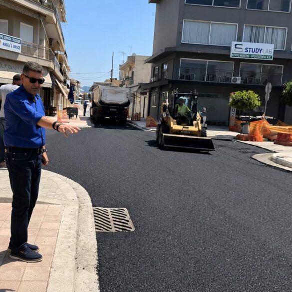 Κάτω Αχαϊα: Ολοκληρώθηκε ένα ακόμη τμήμα της ανάπλασης του κέντρου