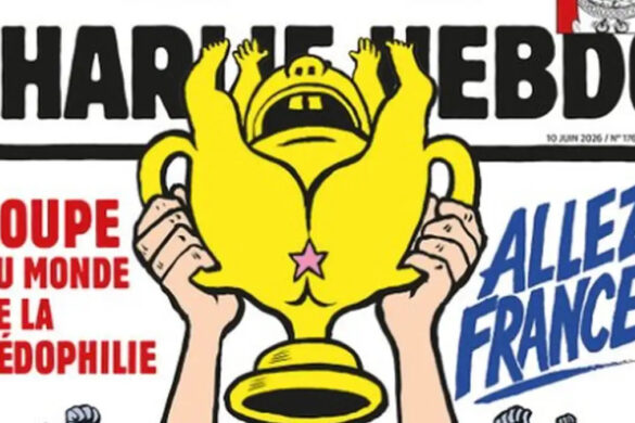 Προκλητικό εξώφυλλο του Charlie Hebdo ενόψει Μουντιάλ: «Γαλλία ολέ, για το Μουντιάλ της παιδοφιλίας»