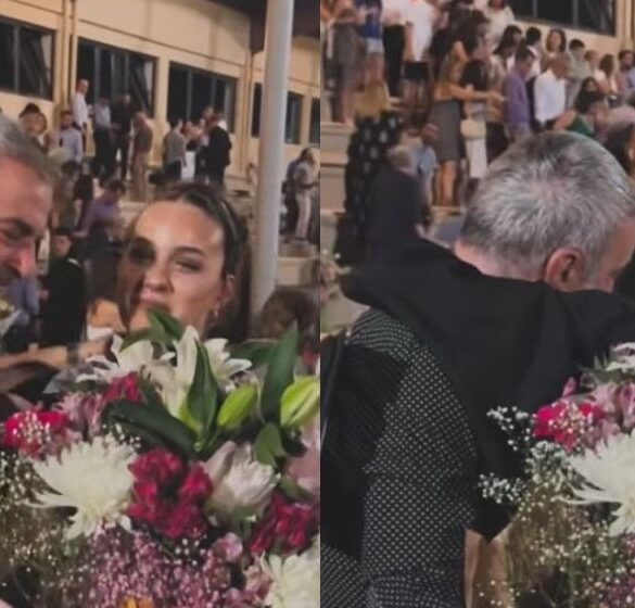Τραϊανός Δέλλας: Αγκάλιασε συγκινημένος την κόρη του (ΒΙΝΤΕΟ)