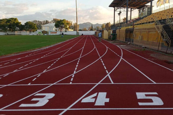Εγκαίνια για το νέο ταρτάν στο δημοτικό στάδιο Κάτω Αχαϊας