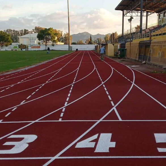 Εγκαίνια για το νέο ταρτάν στο δημοτικό στάδιο Κάτω Αχαϊας