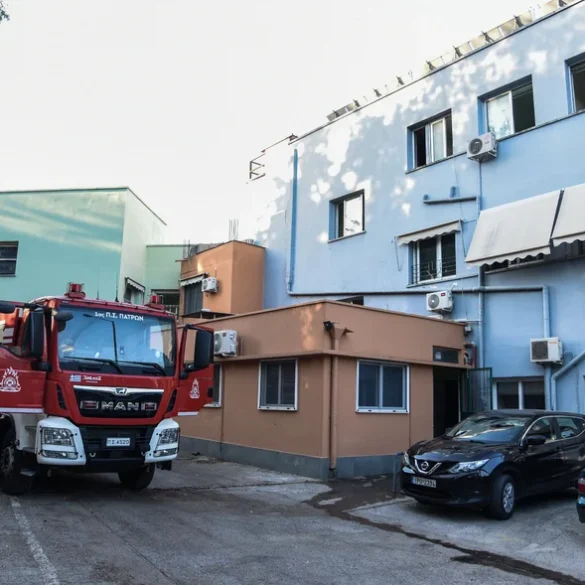 Από θαύμα γλίτωσε το Καραμανδάνειο Παιδιατρικό Νοσοκομείο της Πάτρας από την φωτιά στο Γηροκομειό