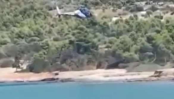 Σύλληψη και για ναρκωτικά κατά την παράνομη προσγείωση του ελικοπτέρου σε παραλία στις Σπέτσες