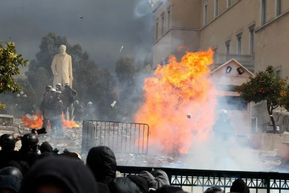 Πεδίο μάχης το κέντρο της Αθήνας