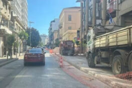 Πάτρα: Ταλαιπωρία στην Αγίου Ανδρέου λόγω των έργων για το φυσικό αέριο