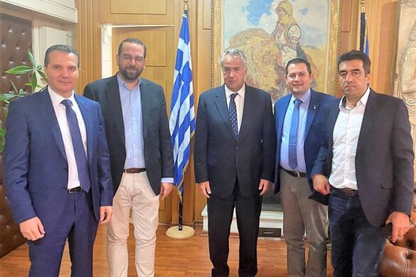 Συνάντηση του Περιφερειάρχη Νεκτάριου Φαρμάκη με τον Υπουργό Αγροτικής Ανάπτυξης και Τροφίμων Μάκη Βορίδη