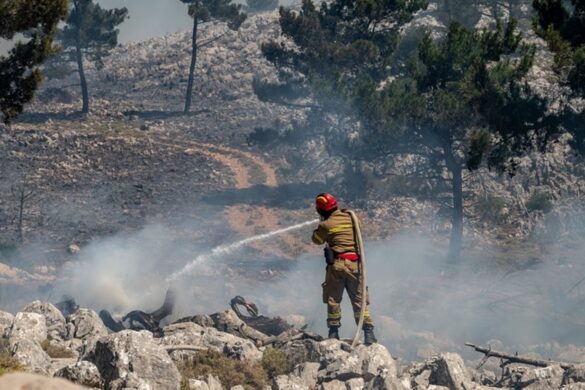 Χίος: Στο νοσοκομείο με συμπτώματα αφυδάτωσης ο διοικητής της Πυροσβεστικής – Συνεχίζονται οι αναζωπυρώσεις