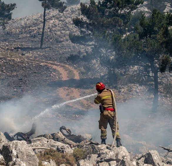 Χίος: Στο νοσοκομείο με συμπτώματα αφυδάτωσης ο διοικητής της Πυροσβεστικής – Συνεχίζονται οι αναζωπυρώσεις