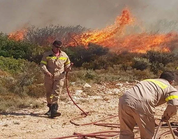 Φωτιές σε Φλογεραίικα Ερυμάνθου και Παυλόκαστρο Πατρών