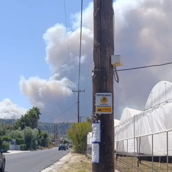 Πάτρα: Πυρκαγιά κοντά στη βιομηχανική περιοχή – Εκκενώνονται έντεκα οικισμοί