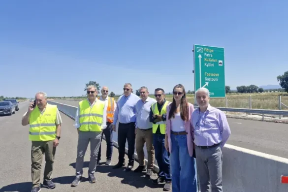 Στα εργοτάξια της Πατρών – Πύργου ο Νίκος Ταχιάος: Στο 80% η πρόοδος των εργασιών – Παράδοση 65 χλμ. μέχρι τέλη Ιουλίου