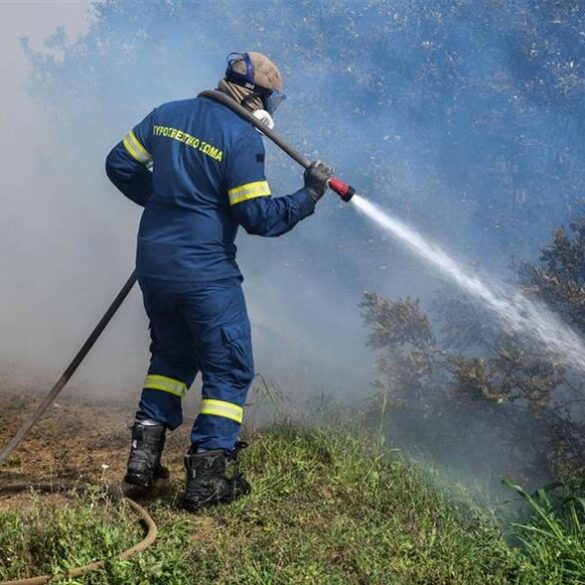 Πυρκαγιά στο Θέρμο Αιτωλοακαρνανίας στην περιοχή Ταξιάρχης