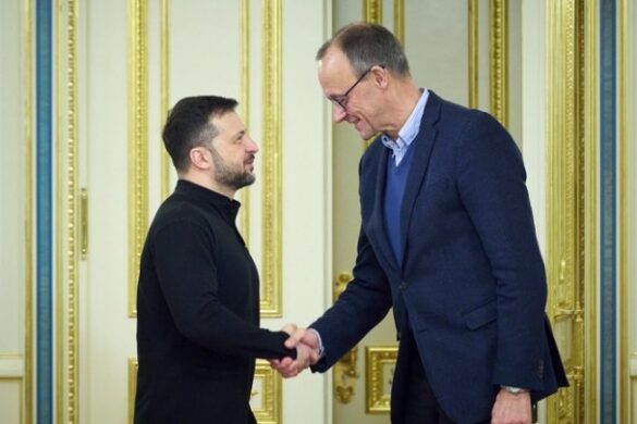 Στη Γερμανία σήμερα ο Β. Ζελένσκι για συνομιλίες με τον καγκελάριο Φρ. Μερτς