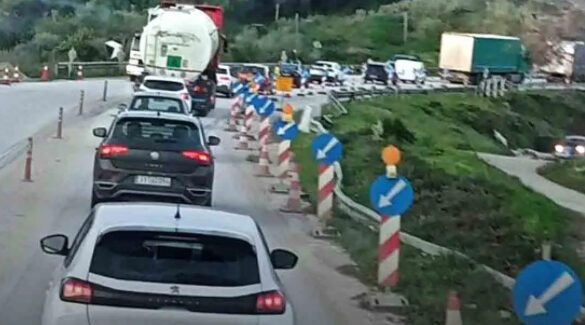 Πατρών – Πύργου: Ουρές ταλαιπωρίας στην εθνική λόγω των έργων