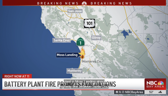 Στις φλόγες η μεγαλύτερη μονάδα αποθήκευσης ενέργειας στον κόσμο