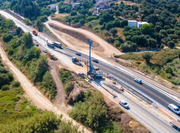 Ε.Ο. Πατρών – Πύργου: Αποκλεισμός κυκλοφορίας και εκτροπή μεταξύ Οβρυάς και ΒΙΠΕ