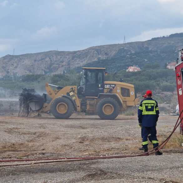 Άμεση συνδρομή της Περιφερειακής Ενότητας Αχαΐας στις πυρκαγιές σε Ριγανόκαμπο και πρώην ΜΟΜΑ