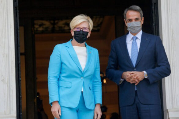 Συνάντηση Κυρ. Μητσοτάκη με πρωθυπουργό Λιθουανίας: Η Ελλάδα δεσμεύεται να προστατεύσει τα σύνορά της, που είναι και σύνορα της ΕΕ