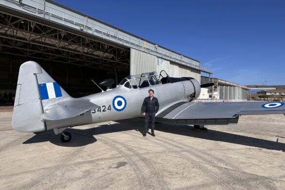 Επιστρέφει στους ελληνικούς αιθέρες το ιστορικό αεροσκάφος Ηarvard – Θα πετάξει πρώτη φορά, μαζί με το Spitfire, στον ουρανό της Μακεδονίας