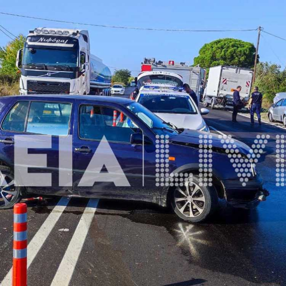 Πατρών – Πύργου: Καραμπόλα με φορτηγά και αυτοκίνητα κοντά στη Μαραθιά