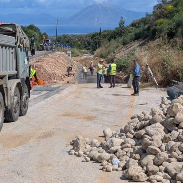 Σε εξέλιξη οι εργασίες διαπλάτυνσης της παράκαμψης στην Καλλιθέα Πατρών