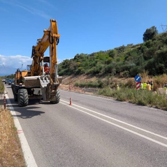Σε εξέλιξη οι εργασίες διαπλάτυνσης της παράκαμψης στην Καλλιθέα Πατρών