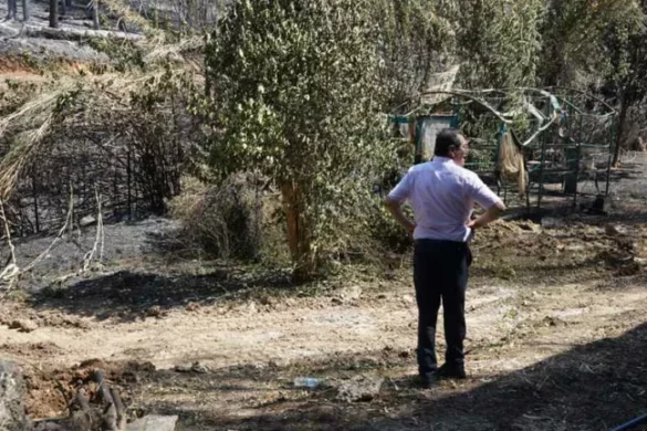 Πάτρα: Στα καμένα στο Γηροκομειό ο Κώστας Πελετίδης