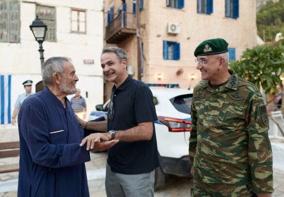 Στο Καστελλόριζο ο Πρωθυπουργός Κυριάκος Μητσοτάκης