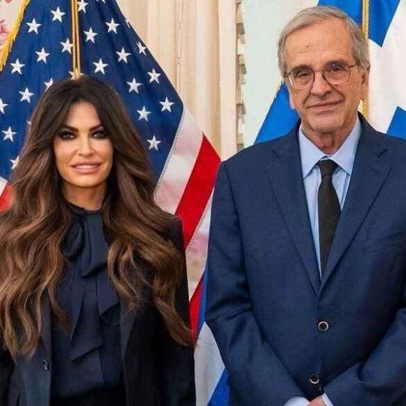 Η Κίμπερλι Γκίλφοϊλ συνάντησε τον Αντώνη Σαμαρά – Η ανάρτησή της