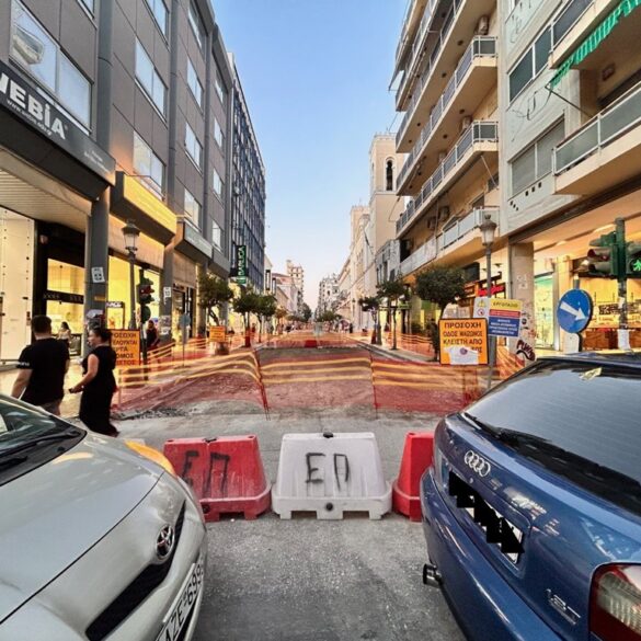 Πάτρα: Κυκλοφοριακή ασφυξία στο κέντρο από έργα σε πολλαπλά μέτωπα