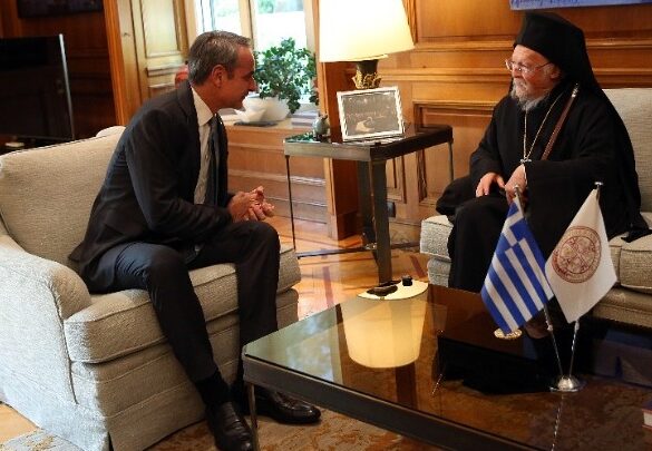 Ο Κυριάκος Μητσοτάκης συναντήθηκε με τον Οικουμενικό Πατριάρχη Βαρθολομαίο