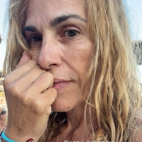 Η Τζένη Μπότση χωρίς ίχνος μακιγιάζ στην Ικαρία