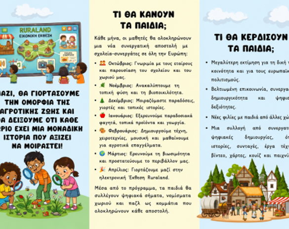 Το Νηπιαγωγείο Κάτω Μαζαρακίου στο ευρωπαϊκό έργο eTwinning «Ruraland – Connecting Rural Schools, Cultivating Tomorrow»