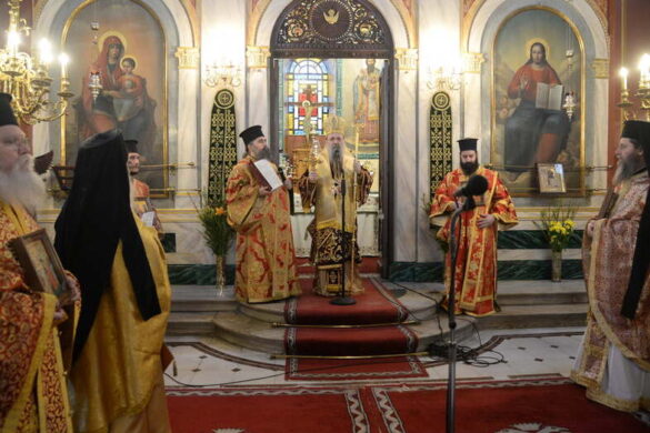 Πάτρα : Με μεγαλοπρέπεια εορτάστηκε η Κυριακή της Ορθοδοξίας στον Ιερό Ναό Ευαγγελιστρίας.