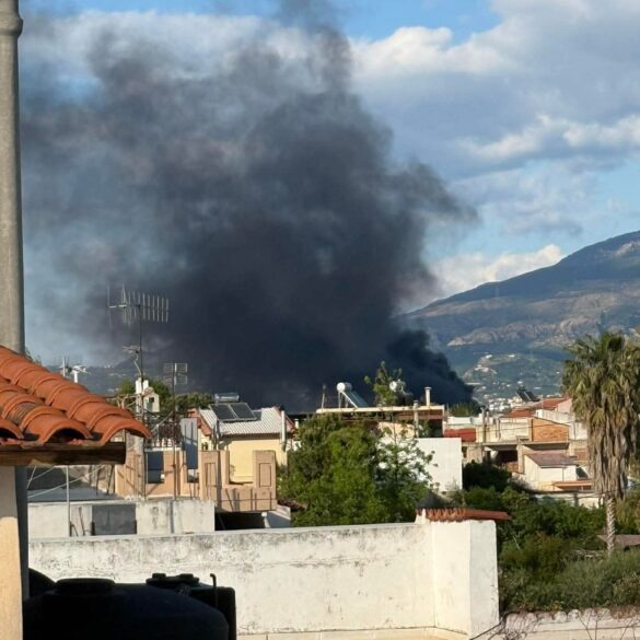 Πάτρα: Πυρκαγιά σε χώρο της Pirelli -Ήχησε το 112 λόγω των καπνών