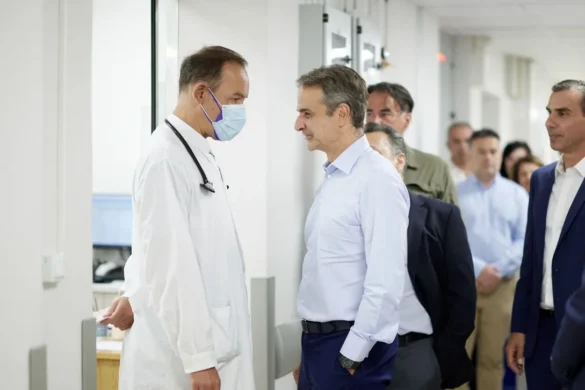 Επίσκεψη Μητσοτάκη στο Τμήμα Επειγόντων του Ιπποκράτειου: Ένα κέντρο φροντίδας υψηλών προδιαγραφών