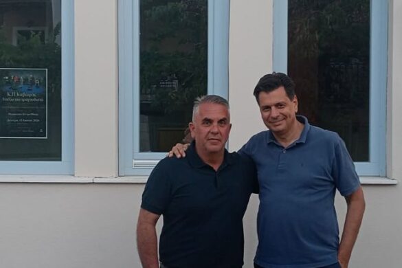 Πάτρα: Συνάντηση Πέτρου Ψωμά με τον Δήμαρχο Ιθάκης