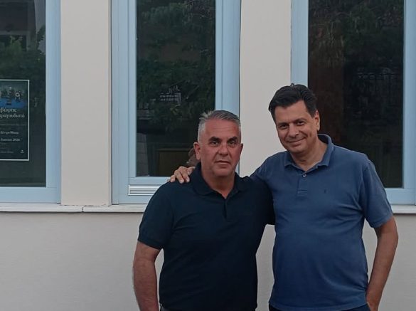 Πάτρα: Συνάντηση Πέτρου Ψωμά με τον Δήμαρχο Ιθάκης