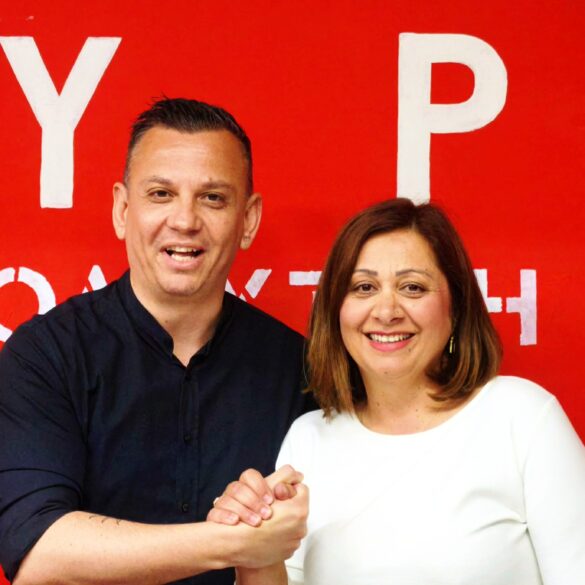 Ο Θάνος Χριστακόπουλος, συντονιστής του ΣΥΡΙΖΑ Αχαΐας